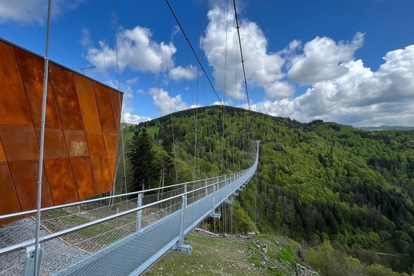 Highlight: Hngebrcke BlackforestLine am Ortseingang von Todtnauberg